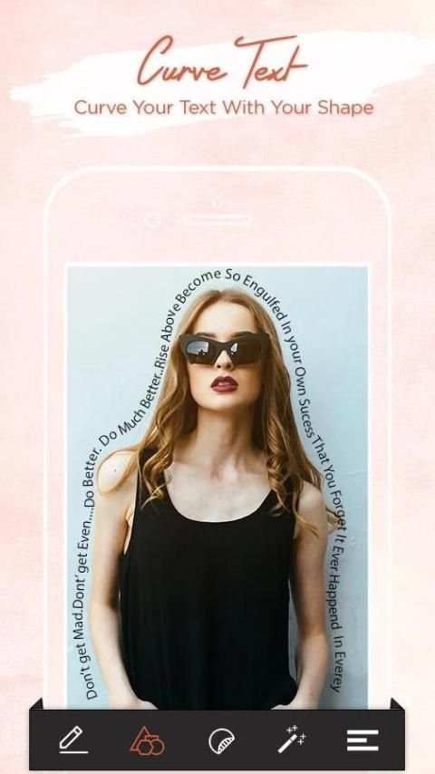 Curvy Text on Photos screenshot 4