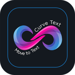 Curvy Text on Photos أيقونة