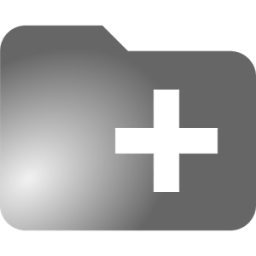 Hand Plus File Folder icon