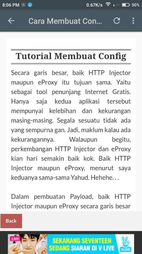 Free Tutorial HTTP Injector screenshot 2