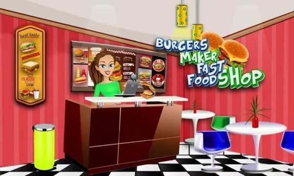Burgers Maker Fast Food Shops & Restaurant Games screenshot 2