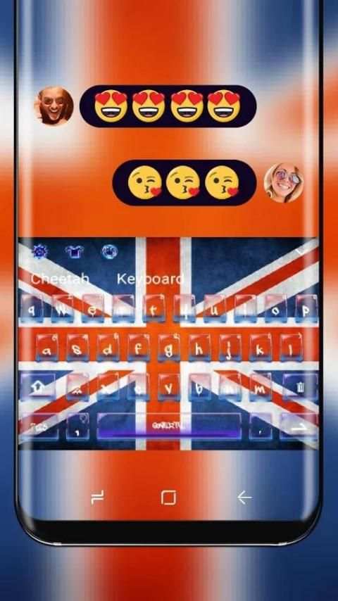 UK FLag Keyboard Theme скриншот 3