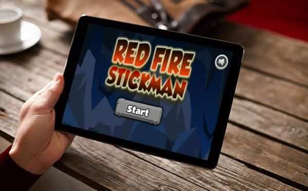 Red Fire Stickman Run screenshot 4