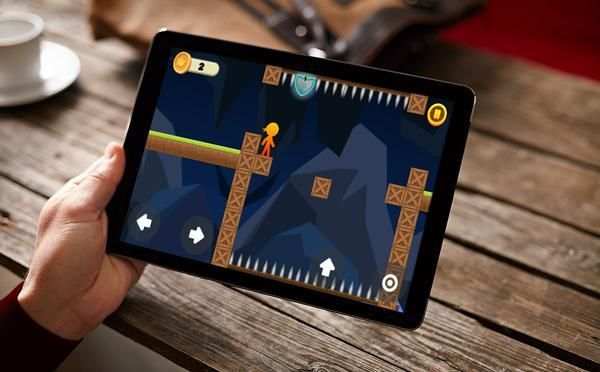 Red Fire Stickman Run скриншот 2