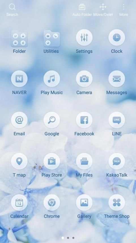 Hydrangea Launcher theme screenshot 3