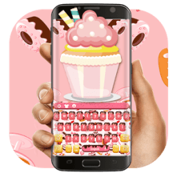 ikon Pink ice cream fruit keyboard