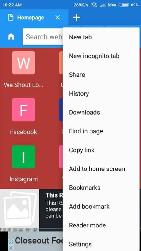 C Browser screenshot 1