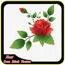 Cross Stitch Flowers icon