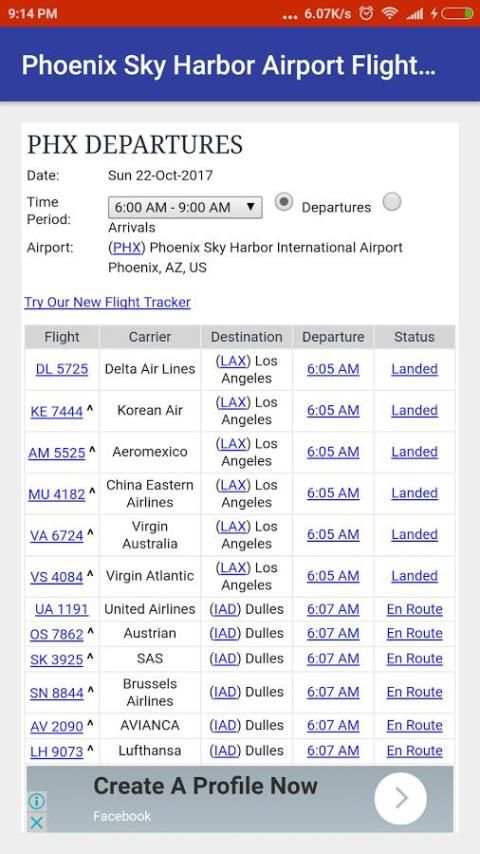 Phoenix Sky Harbor Airport Flight Time 2 تصوير الشاشة