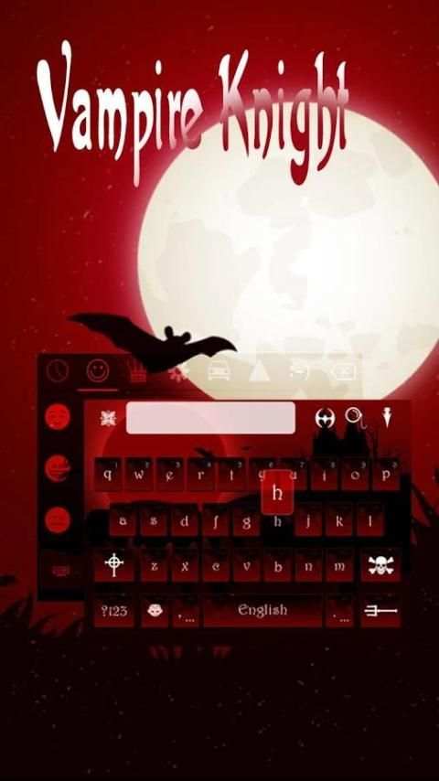 Vampire Keyboard Theme 4 تصوير الشاشة
