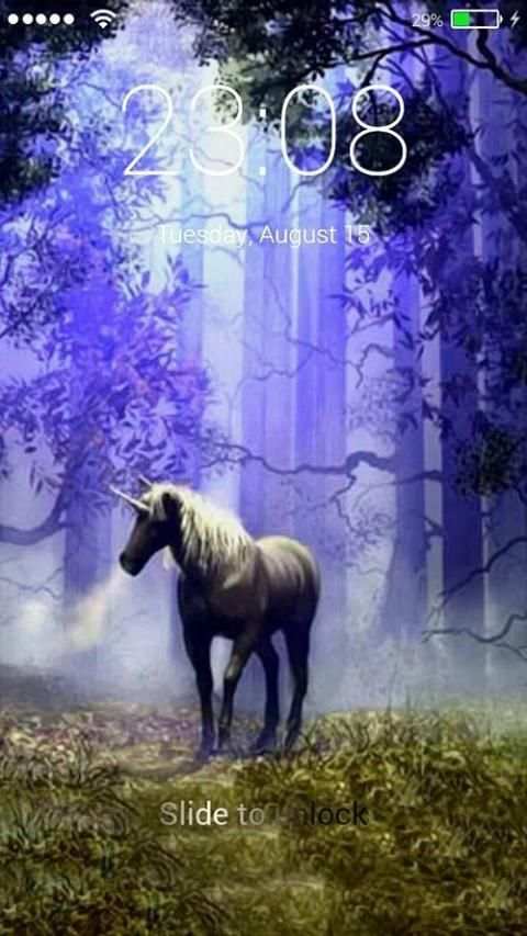 Unicorn Lock Screen Mythical screenshot 4