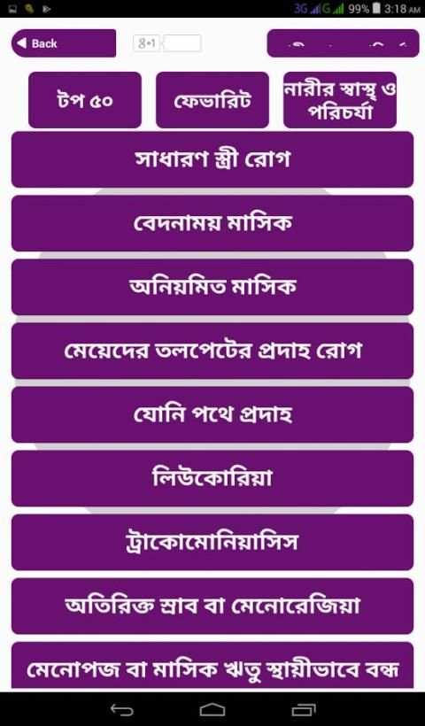 নারীর স্বাস্থ্য সমস্যা ও সমাধান Women's health tip screenshot 7