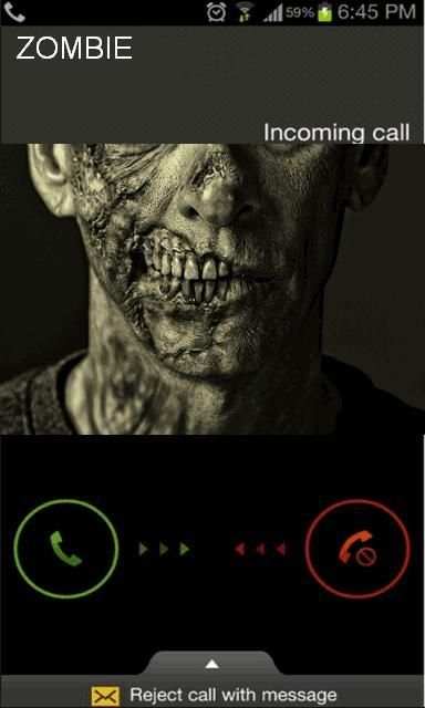 Fake Call Form Zombie Prank screenshot 1