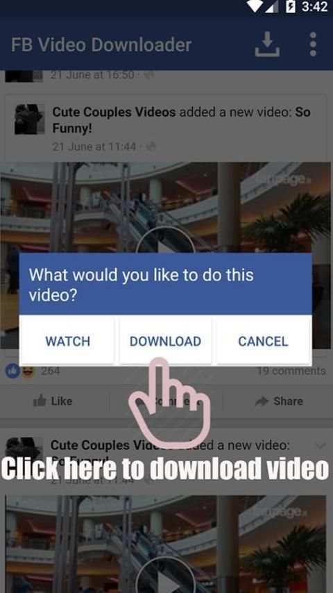 video downloader for facebook yy screenshot 1