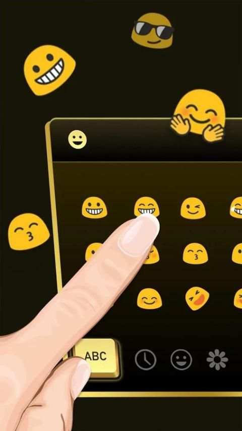 Golden Black Cheetah Keyboard screenshot 1