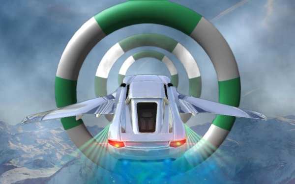 Flying Car City Racing स्क्रीनशॉट 3