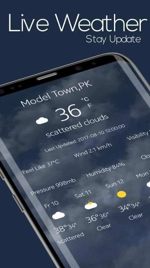 Weather Live for Computer Launcher स्क्रीनशॉट 1