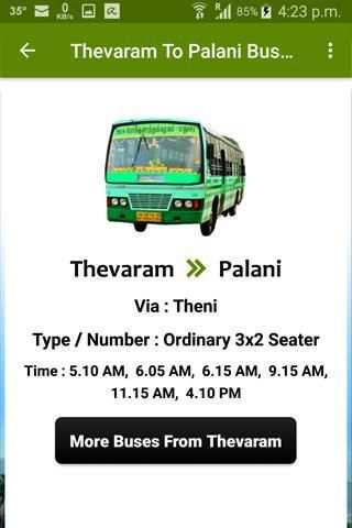 Thevaram Bus Info screenshot 3