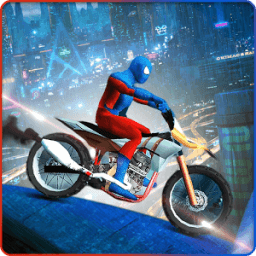 Spider Hero Racing Bike - Spider Power Superhero आइकन