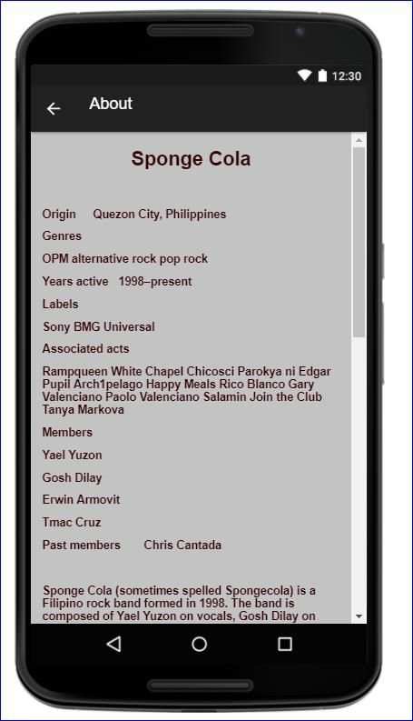 Sponge Cola Music Lyrics screenshot 4