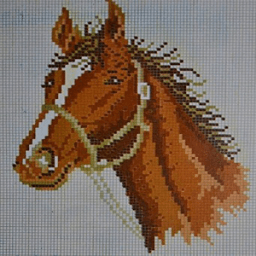 Design cross stitch pattern icon