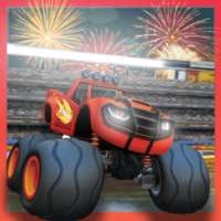 Blaze Monster Truck Machines race