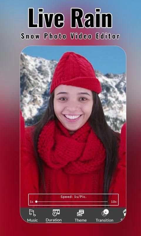 Live Rain Snow Photo Video Editor स्क्रीनशॉट 5