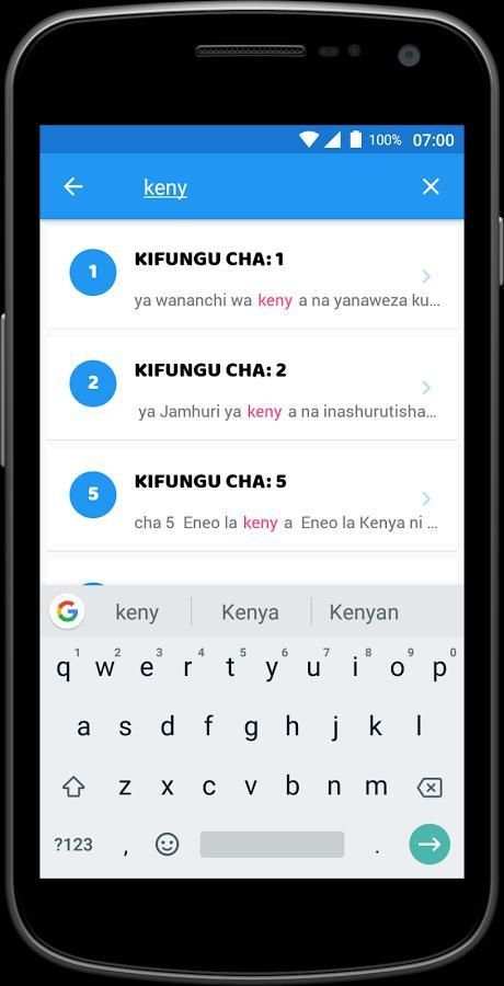 KATIBA YA KENYA 6 تصوير الشاشة