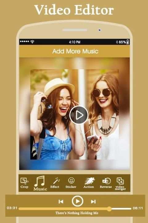 Video Editor : Video Cut, Merge, Slow Mo., Reverse screenshot 1