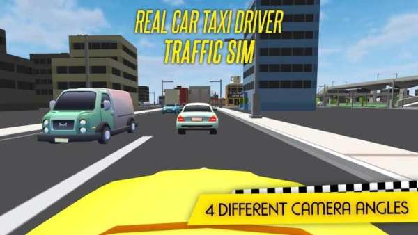 Real Car Taxi Driver : Traffic Simulator 2017 3D screenshot 1