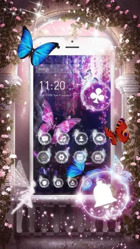 Colorful Butterfly Luxury Nuture Theme screenshot 3