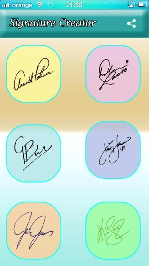 Signature Creator App - Signature Maker 2018 स्क्रीनशॉट 5