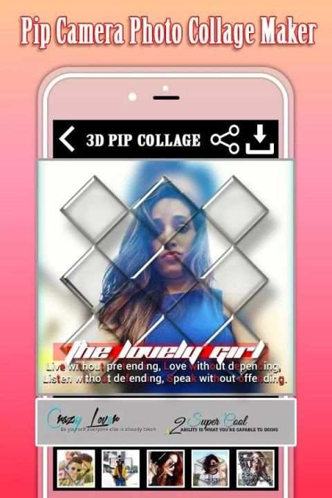 PIP Camera Photo Collage Maker स्क्रीनशॉट 1