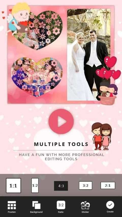 Love Video Collage - Slideshow Maker screenshot 5