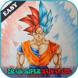 ikon Bagaimana Menggambar Super Saiyan God Easy