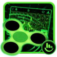 Fidget Spinner Neon Keyboard Theme on 9Apps