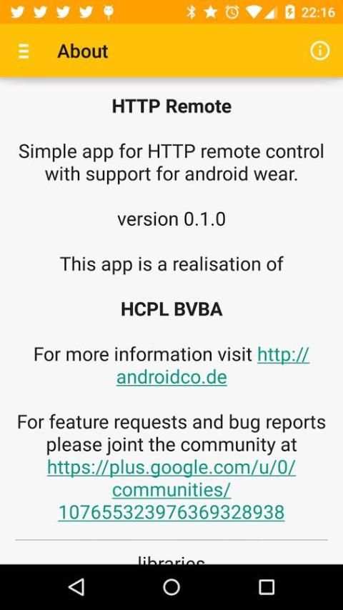 HTTP Remote for Wear 2 تصوير الشاشة