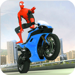 Flying Superhero Spider Rope Hero: Road NYC Rash أيقونة