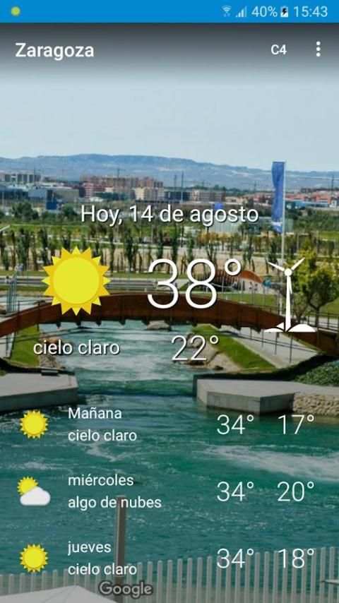 El Tiempo en Zaragoza скриншот 6