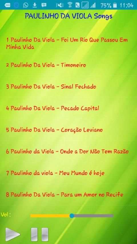 All song Paulinho Da Viola screenshot 2
