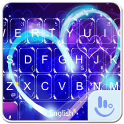 Neon Heart Keyboard Theme icon