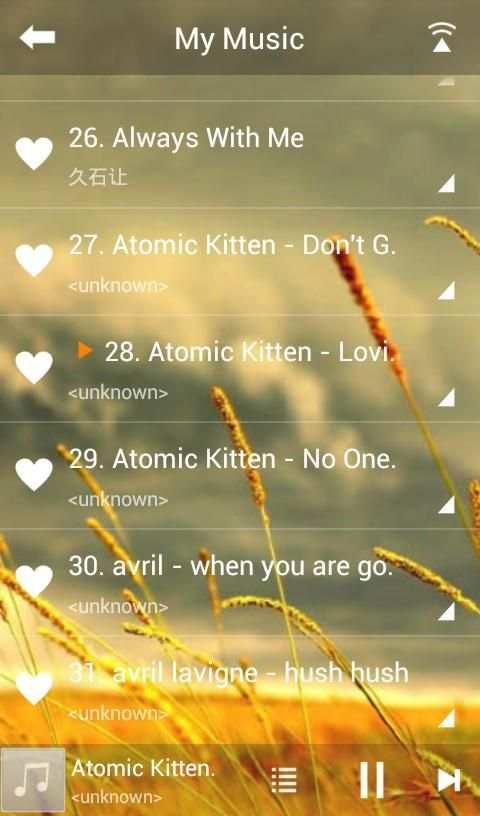 Wi-Fi Music 4 تصوير الشاشة