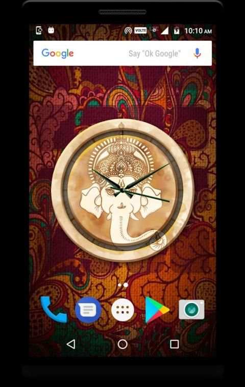 Ganesh Clock Live Wallpaper स्क्रीनशॉट 3