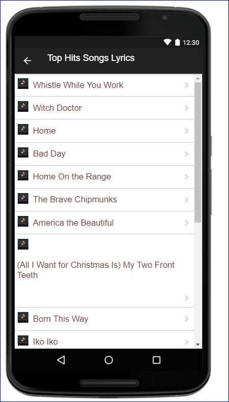 The Chipmunks Music Lyrics screenshot 3