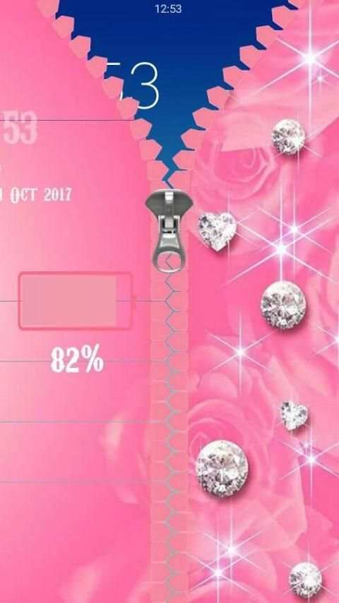 Diamond Zipper Screen Lock 7 تصوير الشاشة