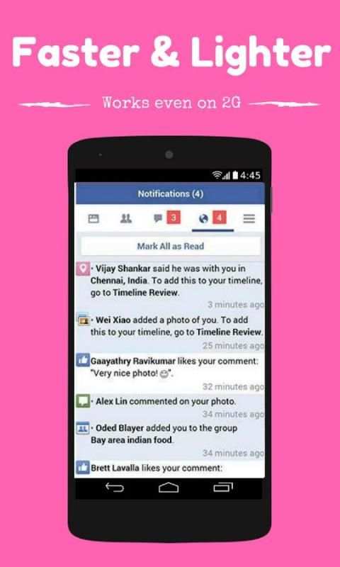 Super Lite Messenger for FB screenshot 2