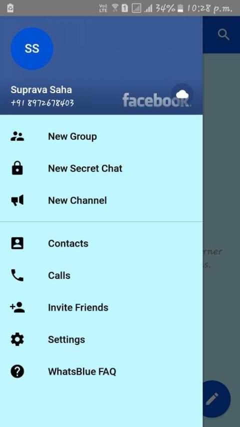 WhatsBlue screenshot 3