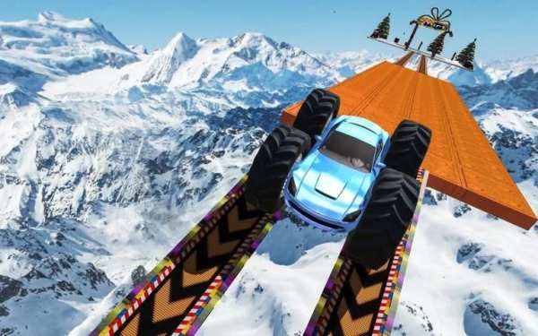 99% Insane Monster Car Stunts 3 تصوير الشاشة
