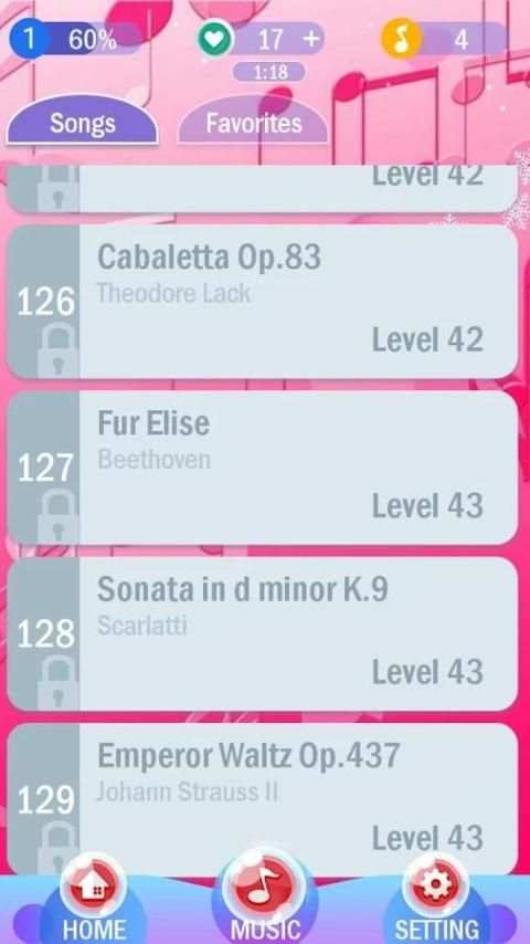 Pink Piano Tiles 2018 screenshot 2