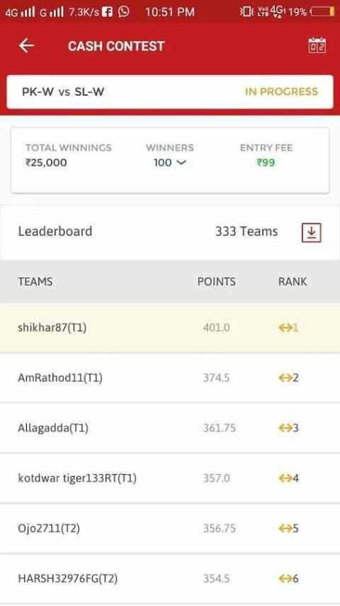 DB SHIKHAR DREAM 11 screenshot 5